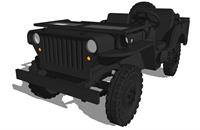 3D Model of Willys Ford WWII Jeep